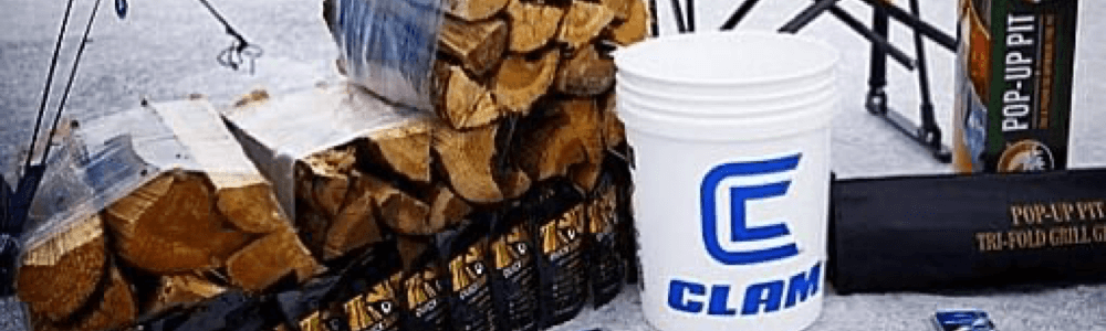 Fire and Ice Sweepstakes Ice Fishing WomenAnglers Clam Outdoors Fire Sides pop up Fire pit