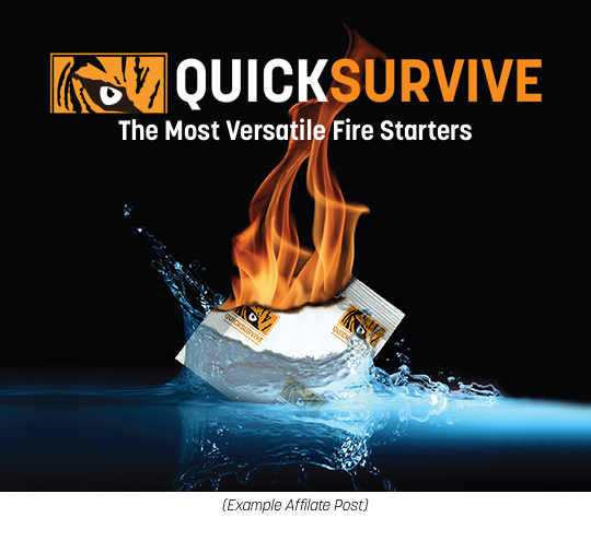 QuickSurvive Fire starters - Formerly QuickFire Fire starters - New survival tiger logo