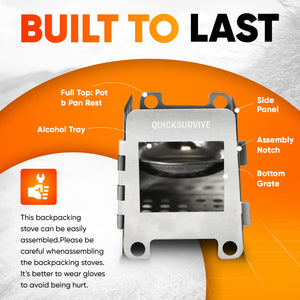 Portable Mini Foldable Wood Burning Survival Stove