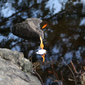 50 Piece Canister of Fire Starter - QUICKSURVIVE, The Best Fire survival firestarters, 100% waterproof floating on fire on a survival camping trip, formerly quick fire starters.