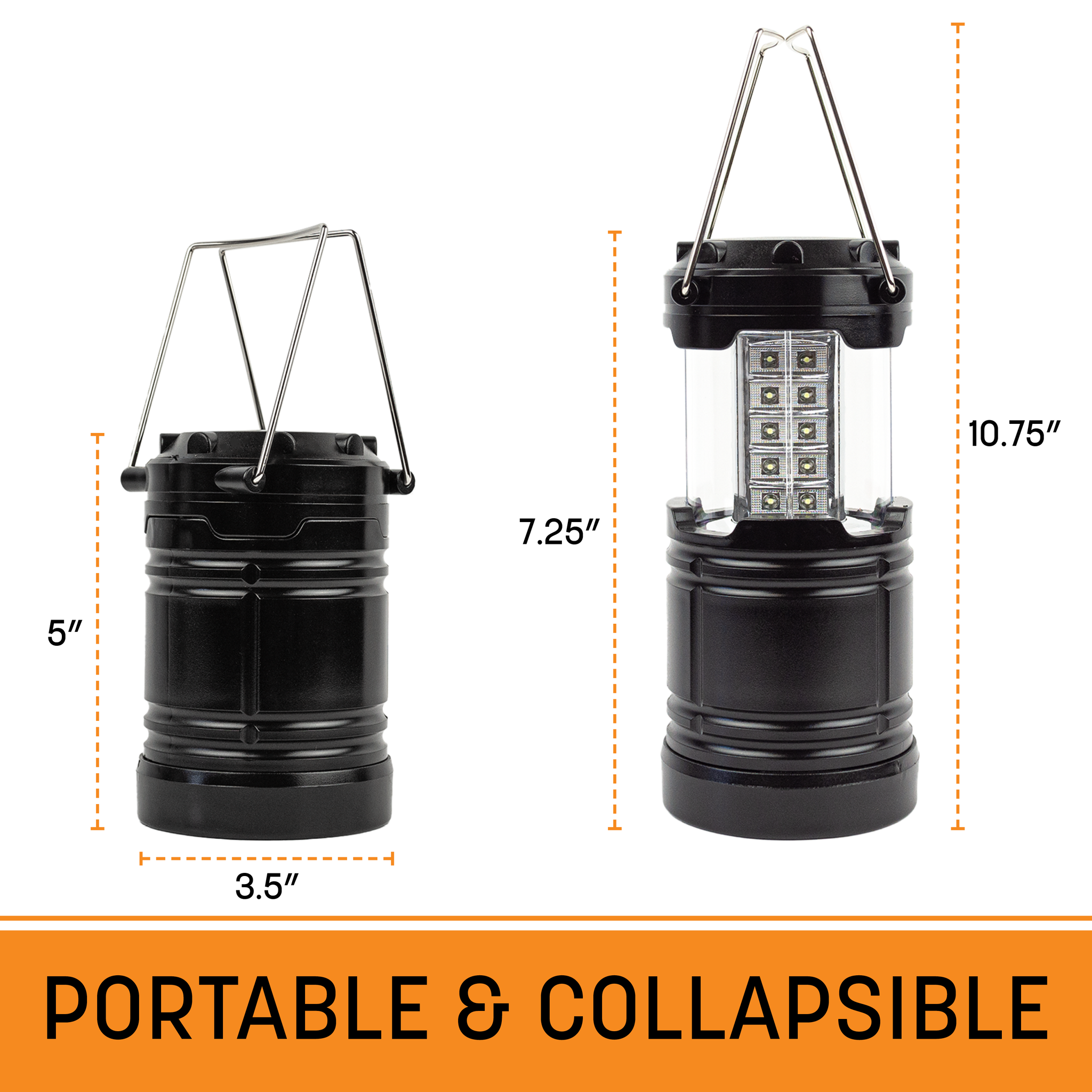 Collapsible LED Lantern - Great for Hiking, Camping, Emergency