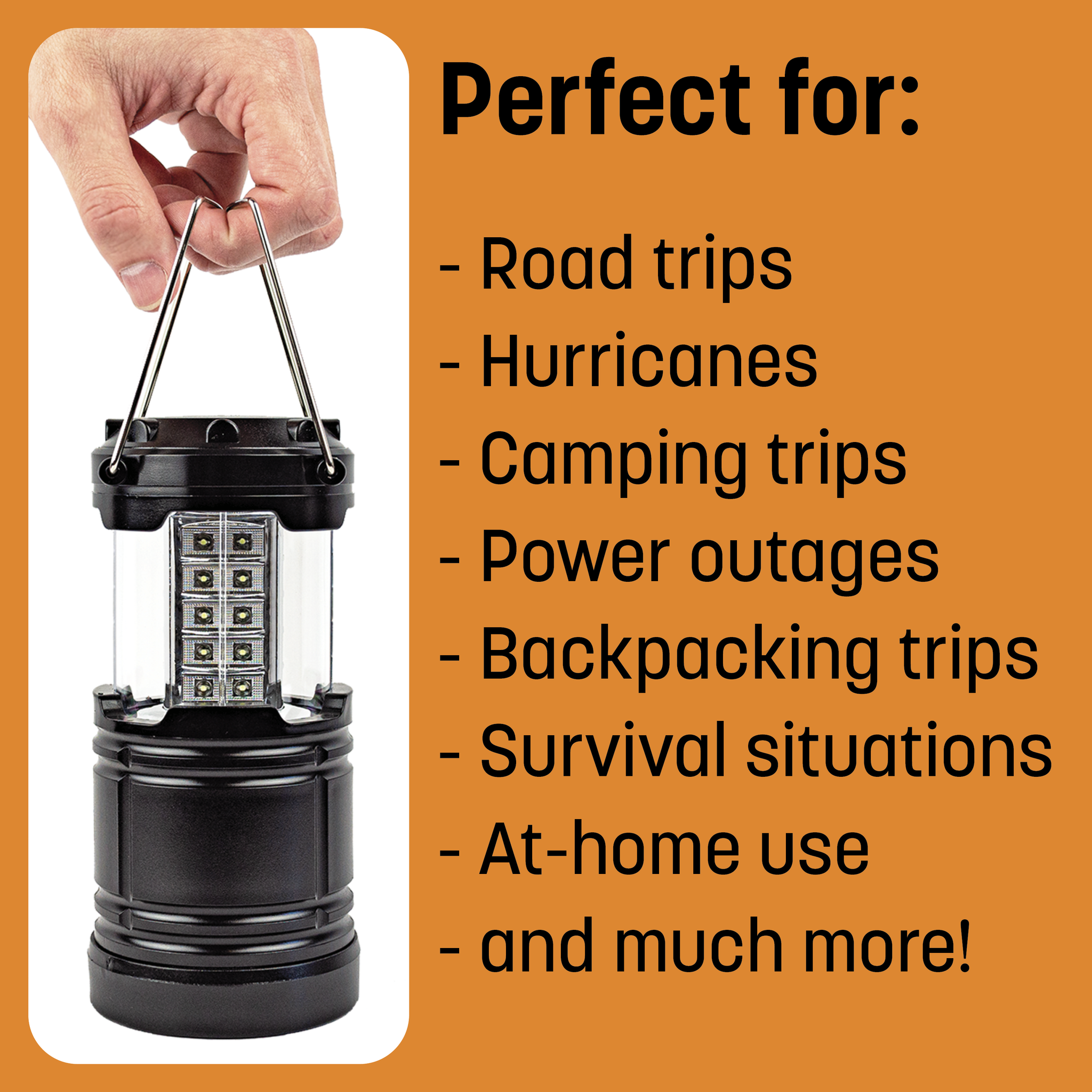 2 Pack Portable Outdoor LED Lantern Camping Lanterns, Water Resistant Emergency Tent Light for Backpacking, Hiking, Fishing