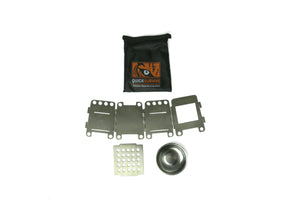 Portable Mini Wood Burning Survival Stove - QUICKSURVIVE, Folding Portable camping wood burning stove, collapsible and lightweight for backpacking hiking Picnic Survival.