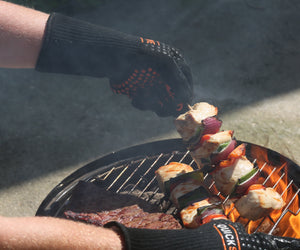 Heat Resistant Fire Safety Glove - QUICKSURVIVE, the highest heat protection for all your grilling, baking, BBQ and hot cooking needs. Get your Grill armor with heat resistant gloves.