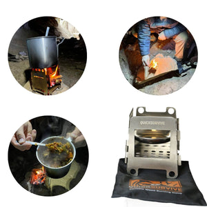 Portable Mini Foldable Wood Burning Survival Stove